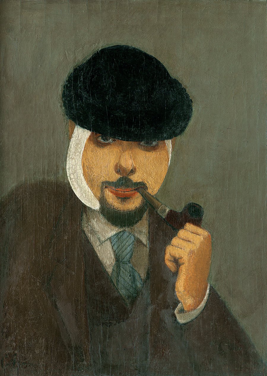 Самуил Адливанкин. «Уполномоченный Самарского ВХУТЕМАСа. Автопортрет». 1922. Выставка «Передовой отряд. 100 лет авангарда в Самаре». Фото: Самарский областной художественный музей
