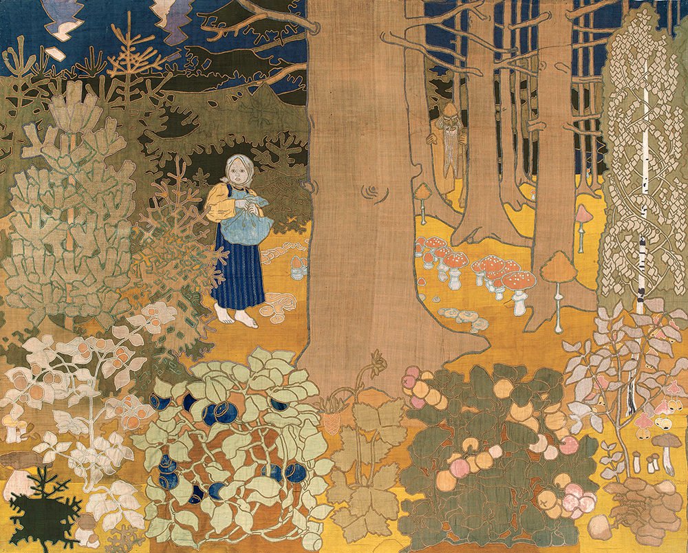 Мария Якунчикова. Лоскутное панно по эскизу художницы. 1899. Christie’s, Лондон, 3 июня 2013 г., £98 тыс. ChrIstIe's Images LimIted 2013