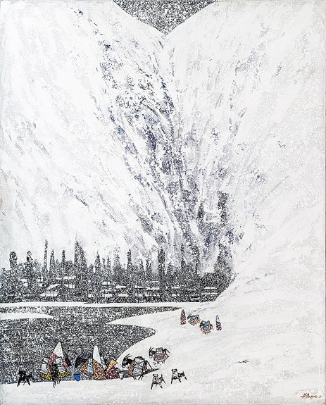 Галерея XVI. Фаррух Негматзаде. «Зима в горах». 2018. Фото: Галерея XVI