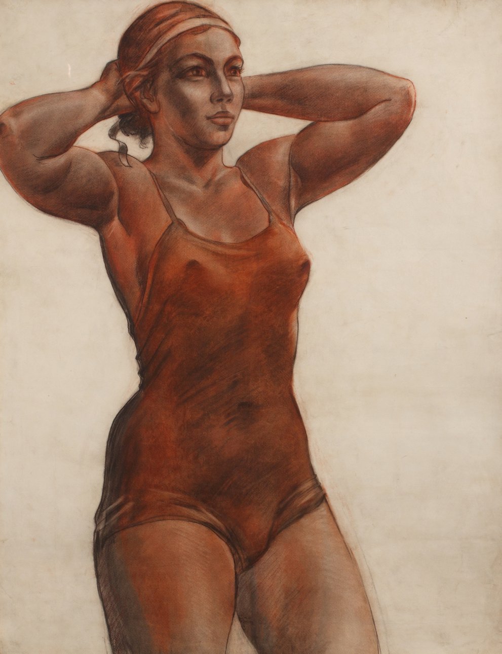 1950-е. 99х79 смАлександр Александрович Дейнека (1899–1969)«Совком», аукцион № 80 «Триумф соцреализма», 25 октября 2008 года