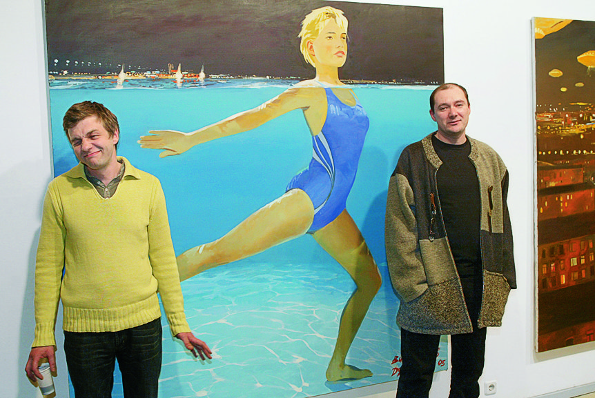 Цены на картины Владимира Дубосарского и Александра Виноградова в середине 2000-х доходили до $300 тыс. Фото: Cергей Михеев/Коммерсантъ