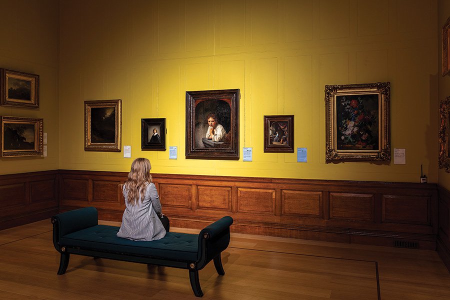 Зал выставки «Свет Рембрандта» с современными технологиями освещения в лондонской галерее Dulwich Picture. Фото: Gavriil Papadioti