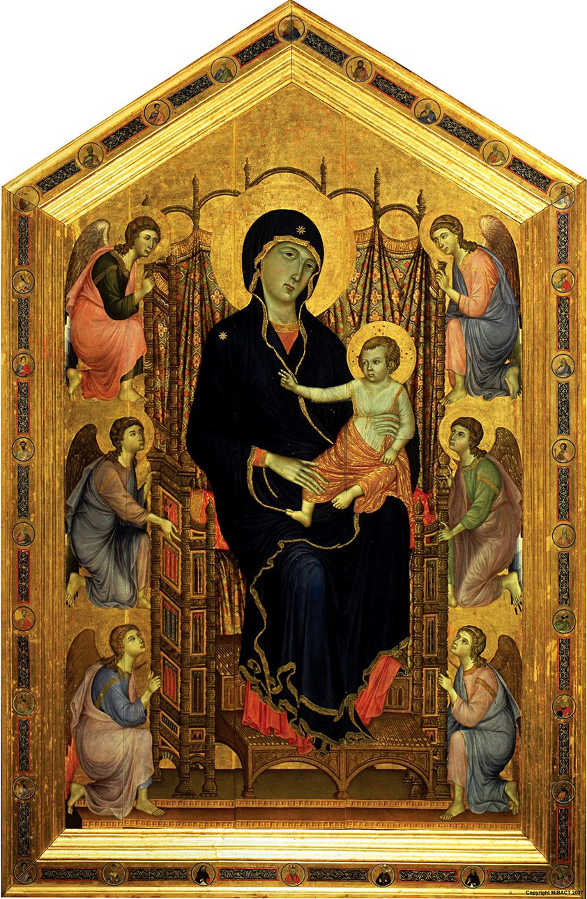 Дуччо ди Буонинсенья. «Мадонна с Младенцем и ангелами» («Мадонна Ручеллаи»). 1285. Фото: The Uffizi