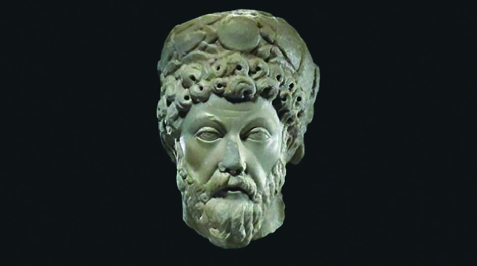 Древнеримский бюст императора Марка Аврелия