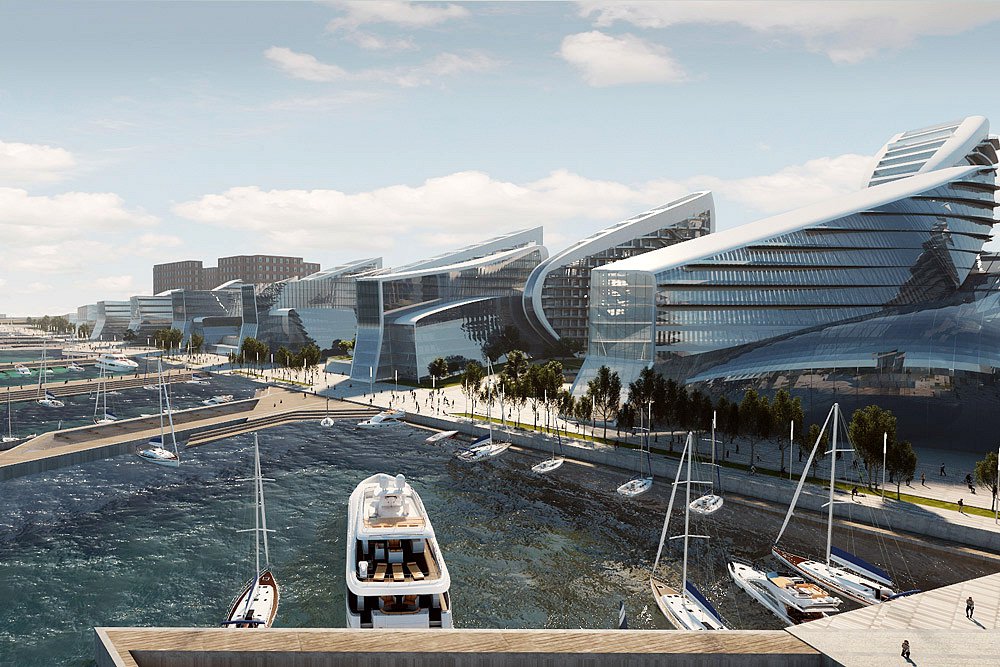 Проект набережной в Новороссийске от Zaha Hadid Architects. Фото: Zaha Hadid Architect