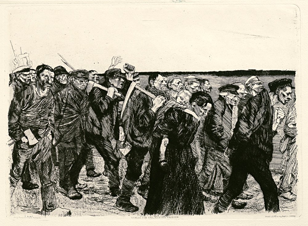 Эрнст Барлах. «Духу света этот тост!». Из серии «Превращения Бога». 1920. Фото: EBG, Гамбург