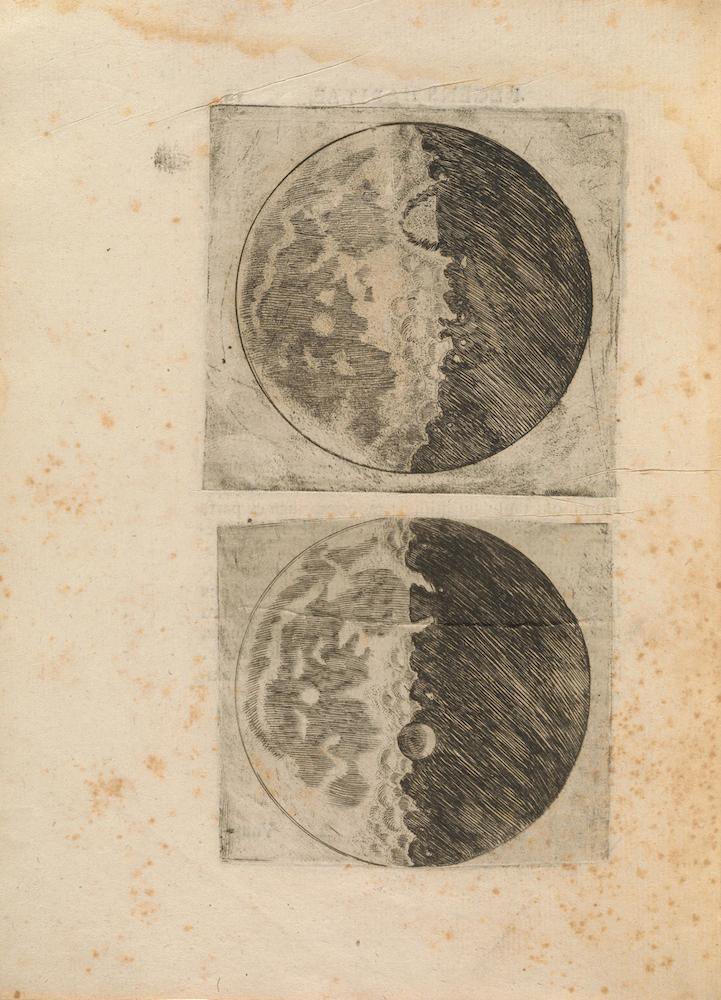 Галилео Галилей. «Два вида Луны». Иллюстрация из книги Галилео Галилея «Звездный вестник» (Sidereus Nuncius). 1610. Фото: Met Museum