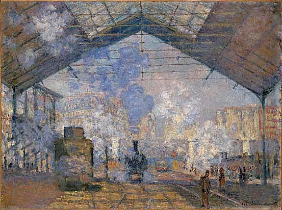 Клод Моне. «Вокзал Сен-Лазар». 1877. Музей д’Орсе