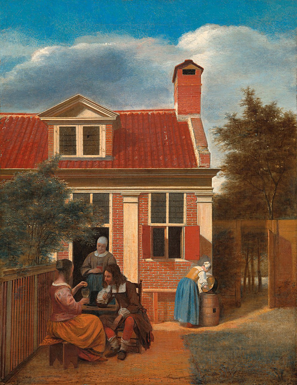 Питер де Хох. «Три женщины и мужчина». 1663-1665. Фото: Rijksmuseum Amsterdam