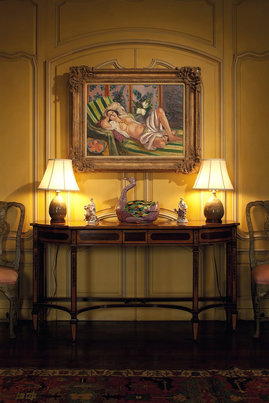 «Лежащая одалиска с магнолиями» Матисса в гостиной имения «Хадсон Пайнс». Фото: Сhristie'
