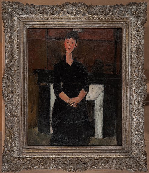 Амедео Модильяни. «Девушка на фоне камина» («Беатрис Гастингс»). 1915.  Коллекция V–A–C. Фото: Фонд V–A–C