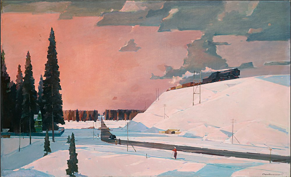 Георгий Нисский. «Подмосковье. Февраль». 1957. Фото: Государственная Третьяковская галерея