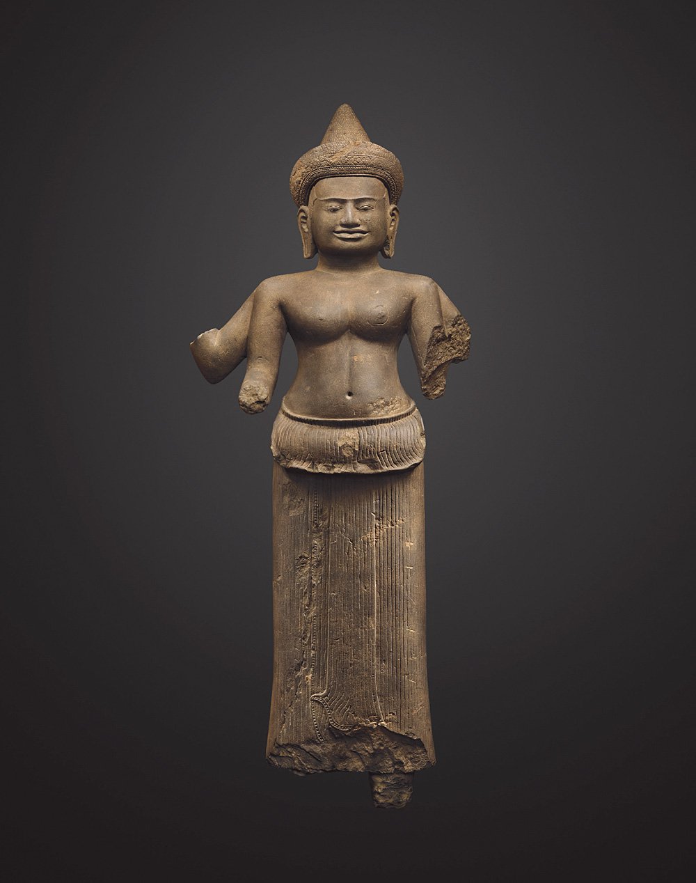 Кхмерская фигура Умы. Серый песчаник. XII в.     Фото: Галерея Jacques Barrère