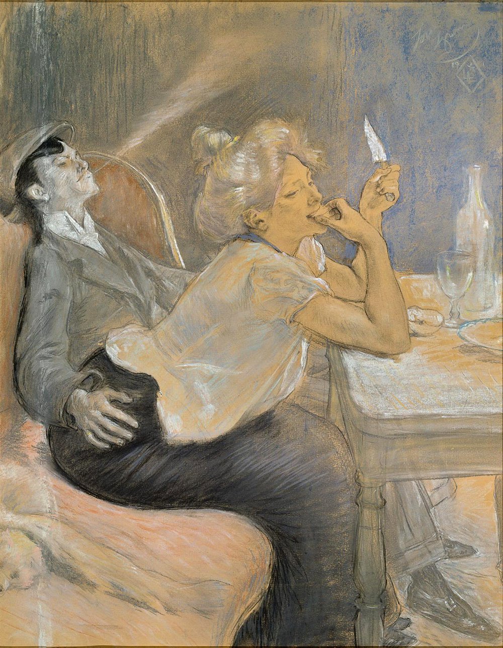 Луи Легран. «Ужин апаша». 1901. Из собрания ГМИИ им. А. С. Пушкина. Фото: ГМИИ им. А. С. Пушкина