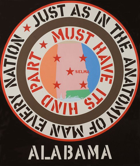 Robert Indiana The Confederacy Alabama, 1965 Courtesy of Morgan Art Foundation / ARS, New York / VG Bild-Kunst, Bonn 2016
