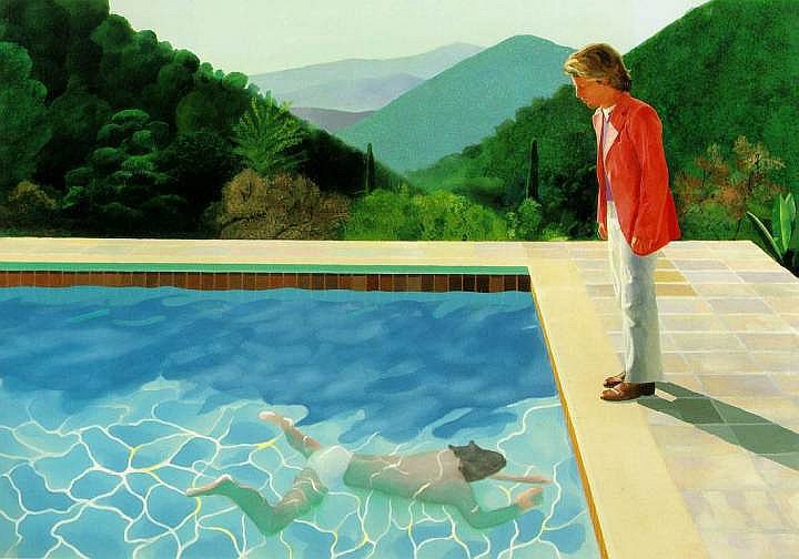 David Hockney, "Portrait of an Artist (Pool with Two Figures)", 1972