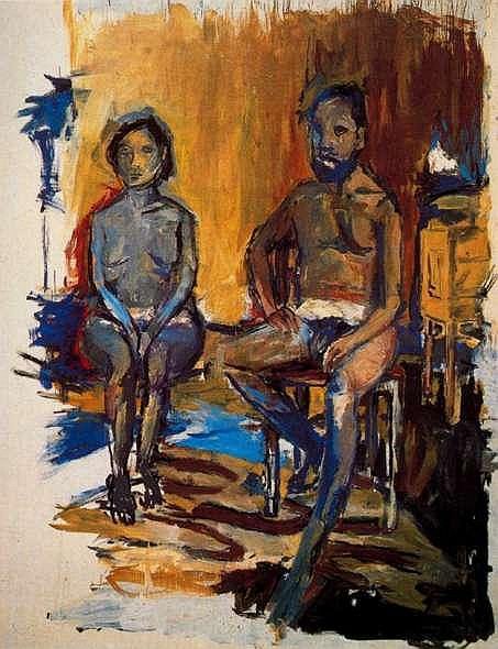 Георг Базелиц. Спальня (Элке и Георг). 1975