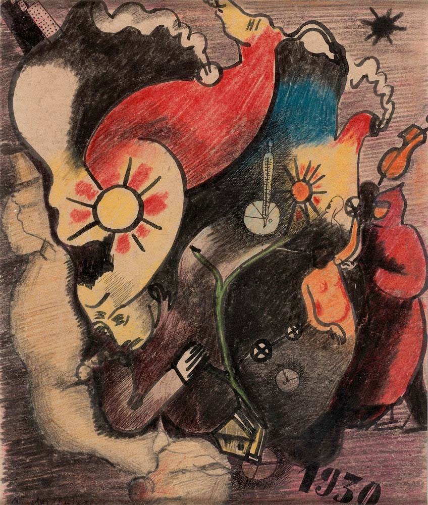 Соломон Никритин. Из серии «Монументы». 1930. Музей современного искусства в Салониках