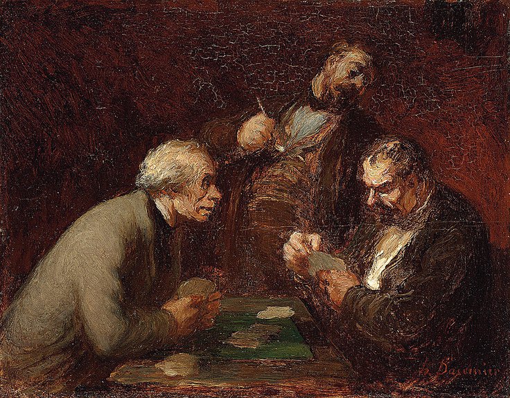 Оноре Домье. «Игроки в карты».1859–1862. Фото: IN ARTIBUS Foundatio