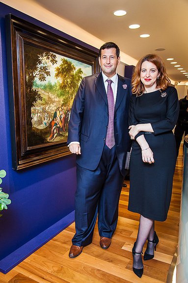 Ян Яновский, предприниматель, банкир, с супругой Еленой Фейгин