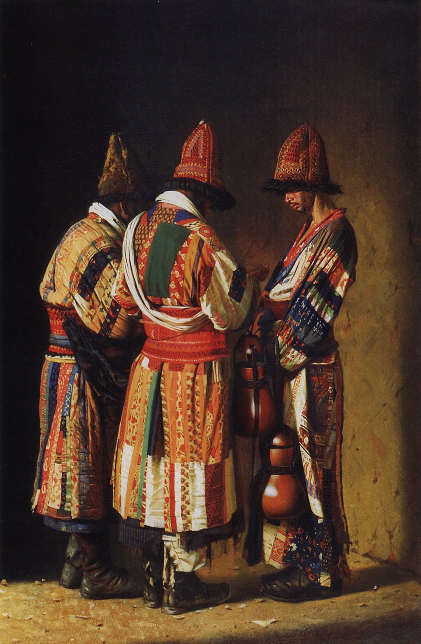 Василий Верещагин. «Дервиши в праздничных нарядах». 1869–1870. Государственная Третьяковская галерея