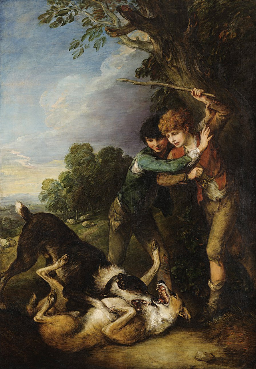 Томас Гейнсборо. «Мальчики-пастушки и дерущиеся собаки». 1783. Фото: Google cultural institute