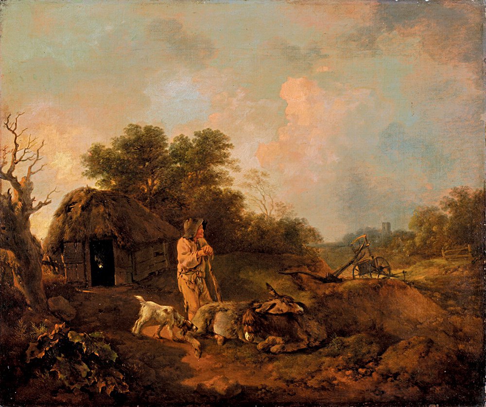 Томас Гейнсборо (1727–1788). «Вечерний пейзаж с пожилым крестьянином и ослами». 1755. Фото: Gainsborough's House, Sudbury, Suffolk