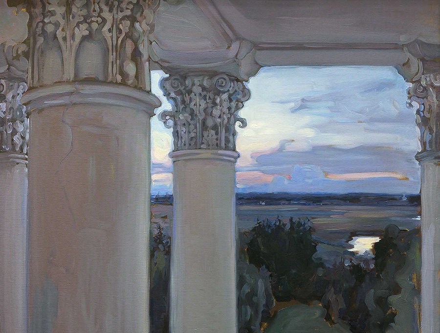 Мария Якунчикова-Вебер. «Из окна старого дома. Введенское». 1897. Фото: Государственная Третьяковская галерея