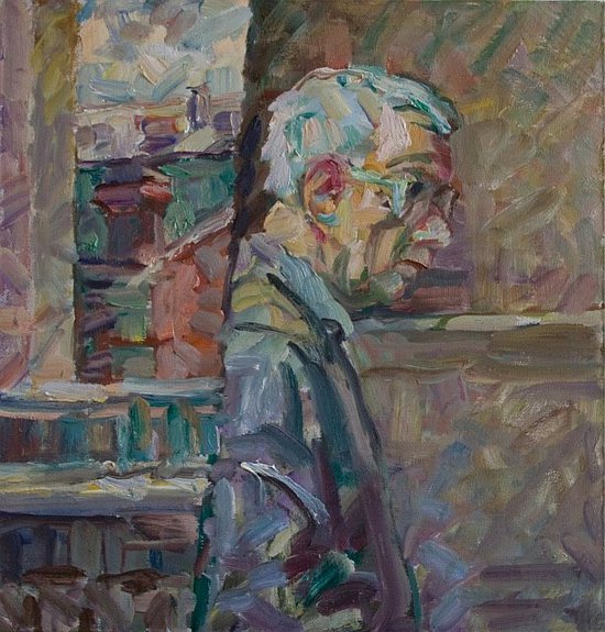 Автопортрет у окна. 2014. Холст, масло