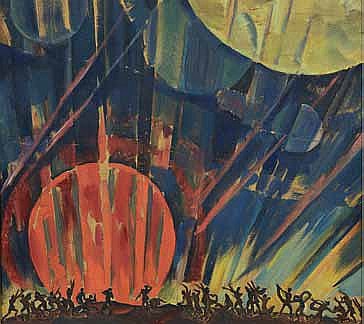 Константин Юон. Рождение новой планеты. Ок. 1921
