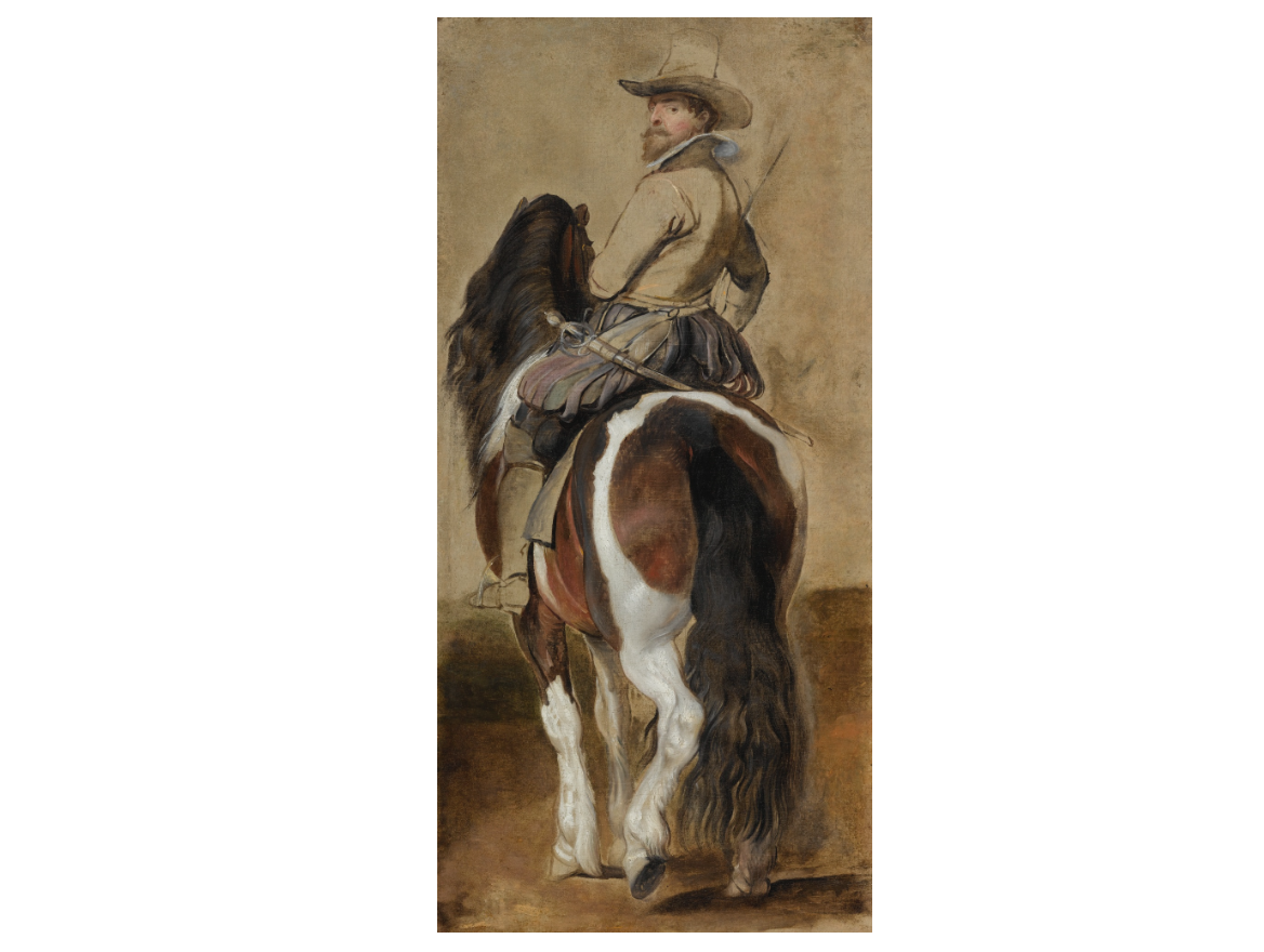 "Эскиз человека на лошади" Питера Пауля Рубенса. Courtesy of Sotheby'