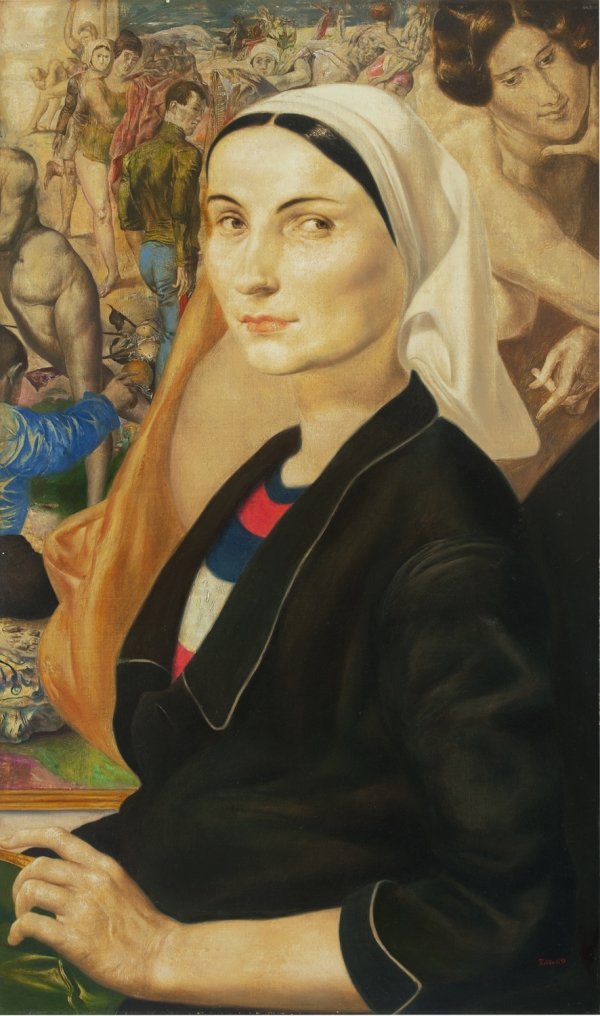 Вернер Тюбке. «Портрет Гизелы Шульц». 1969. Фото: Kunsthandel Lehr, VG Bild-Kunst Bonn 2019