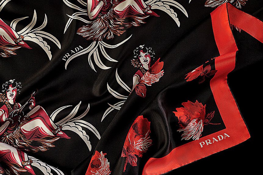 Prada. Шелковый платок. Фото: Prada