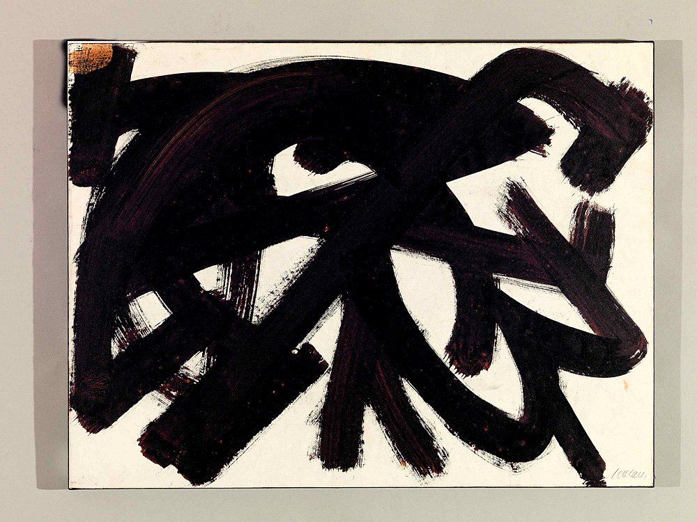 Пьер Сулаж. «Ореховое пятно 48.2 x 63.4 см 1946». Фото: Rodez, Musée Soulages/Archives Soulages/ADAGP, Paris 2019