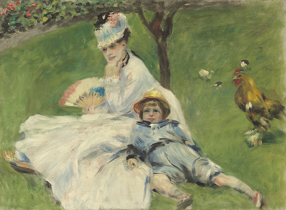 Пьер-Огюст Ренуар. «Мадам Моне с сыном». 1874. Холст, масло. Фото: © Courtesy National Gallery of Art, Washingto