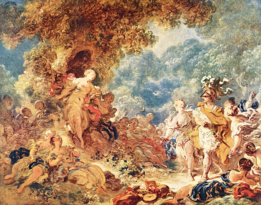 Жан-Оноре Фрагонар. «Рено в садах Армиды». Ок. 1763. Фото: Musée du Louvre