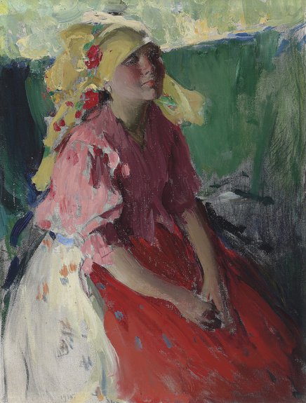 Абрам Архипов. «Молодая крестьянка», 1915. £398 тысяч