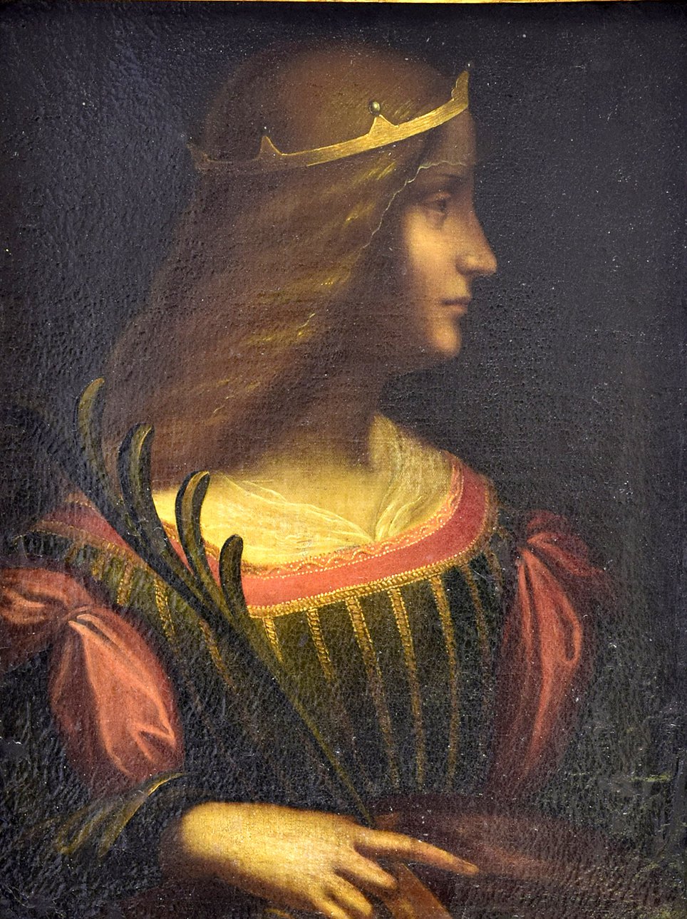 Леонардо да Винчи (?). «Портрет Изабеллы д’Эсте». Фото: Louvre Museum