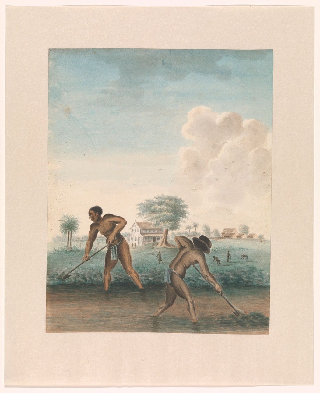Неизвестный художник. «Порабощенный человек, работающий в поле». Около 1850. Фото: Rijksmuseum