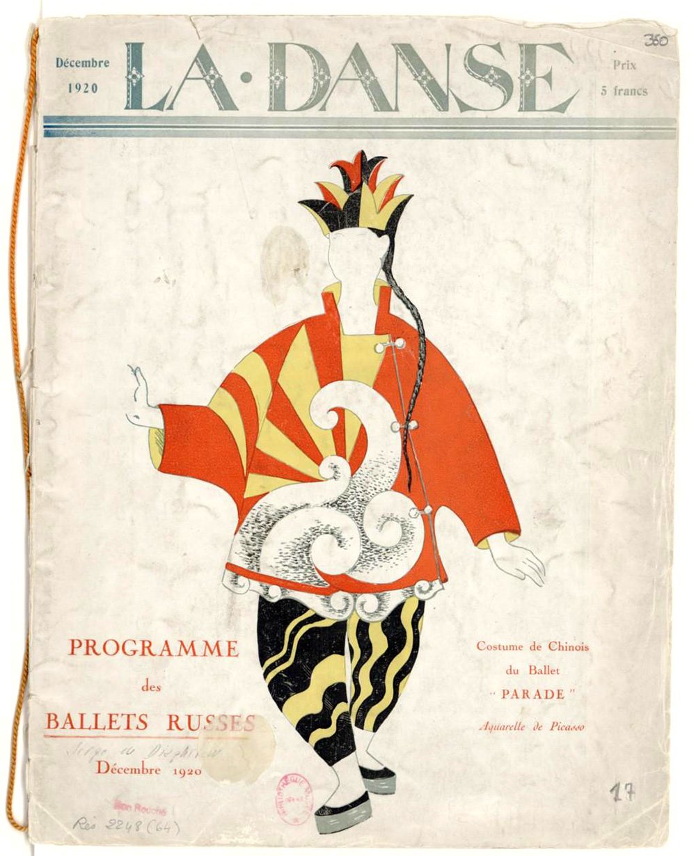 Программа «Русских балетов». 1920 г. Photo: National Library of France