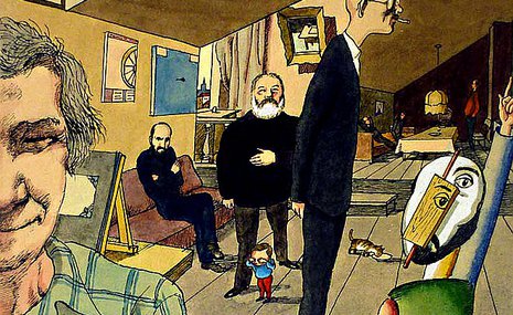 Под крышей «России», в мастерской Ильи Кабакова