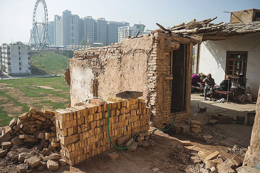 Разрушенный Старый город в Кашгаре. Фото: Wu Lingyu