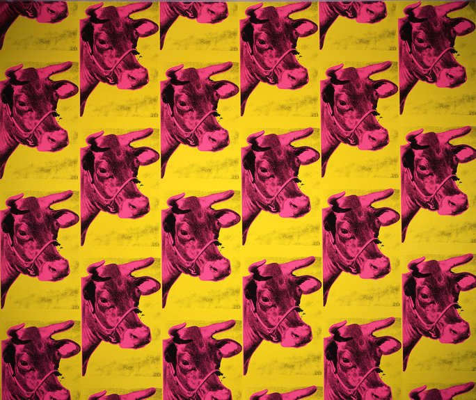 Энди Уорхол. Обои с коровой. 1966
