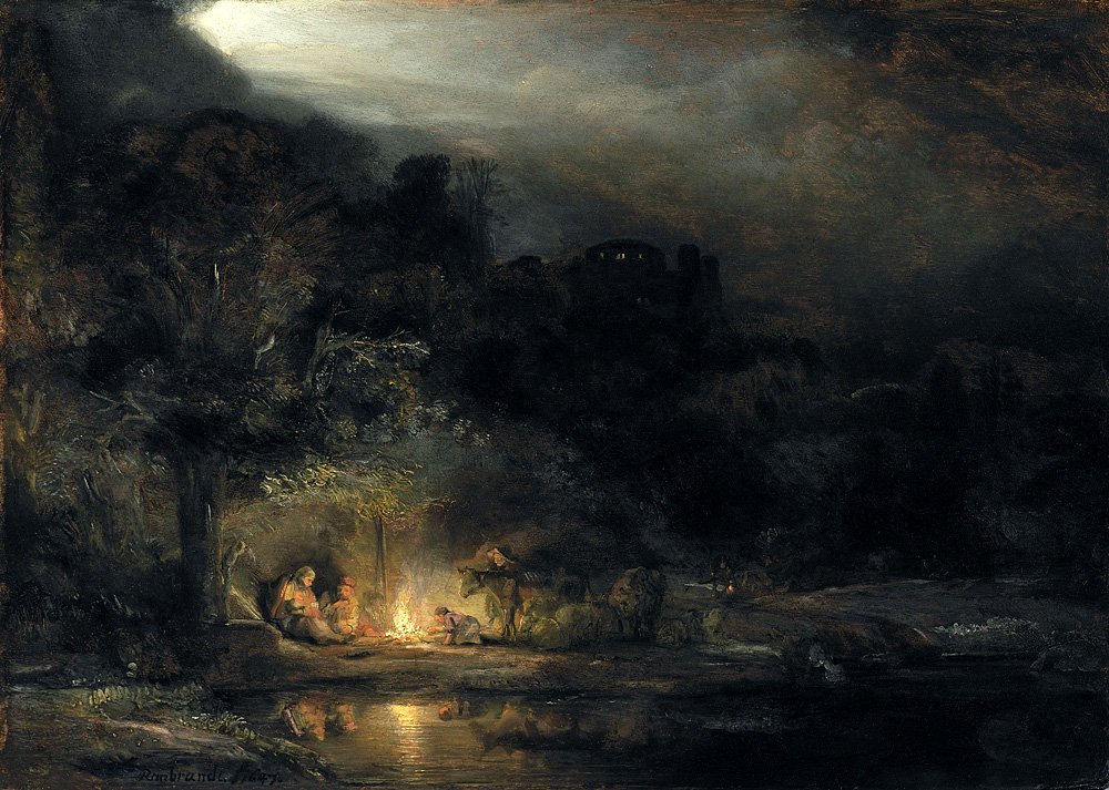 Рембрандт. «Отдых на пути в Египет». 1645–1650. Фото: National Gallery of Ireland