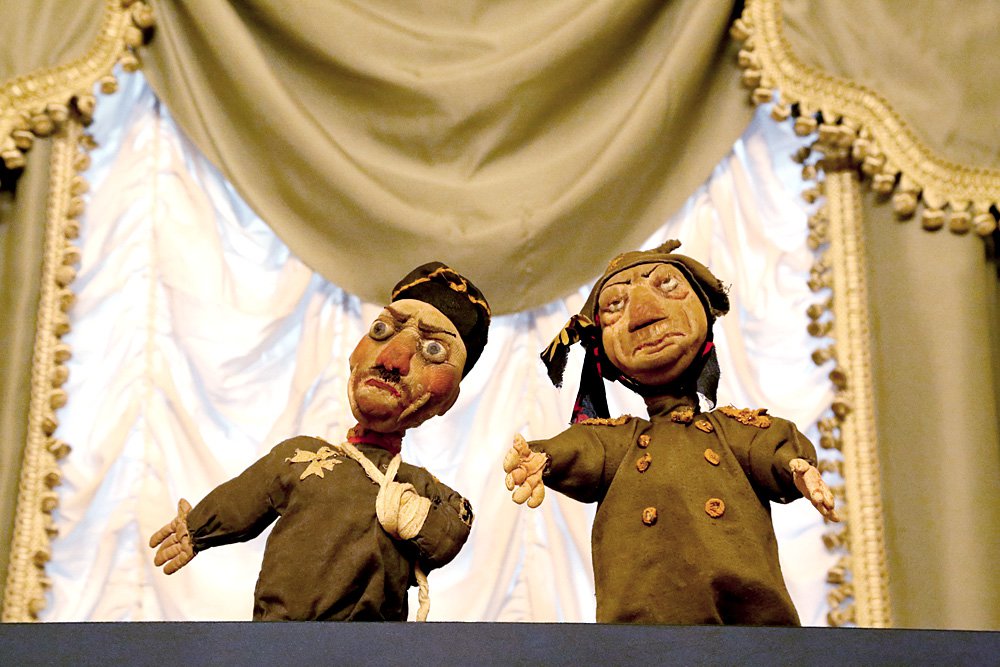 Перчаточные куклы «Генерал» и «Генерал в каске». 1942–1943. Фото: Екатерина Вагнер