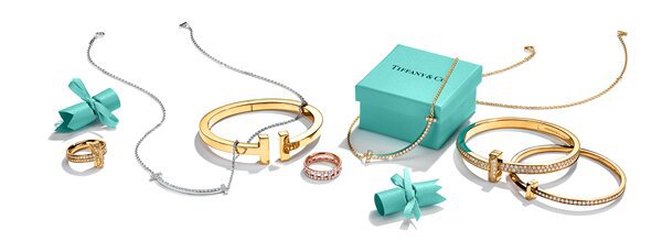Украшения с мотивом «Т» из разных коллекций Tiffany & Co.