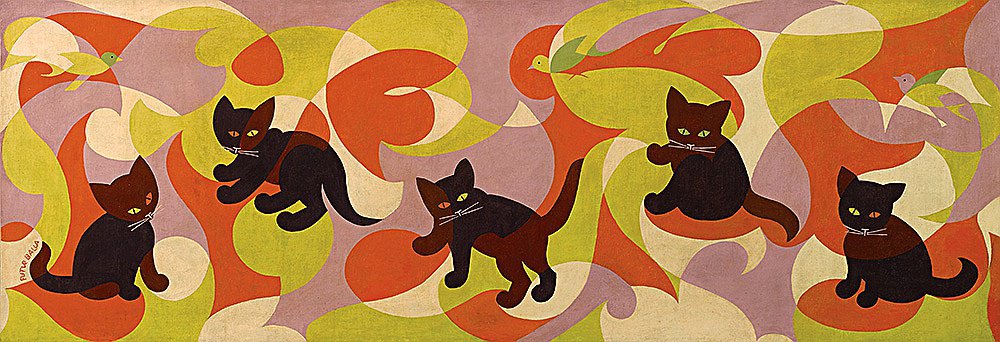 Джакомо Балла (1871–1958). «Кошки-канарейки - футуристические кошки». 1923-1924. Фото: Giacomo Balla by SIAE 2018