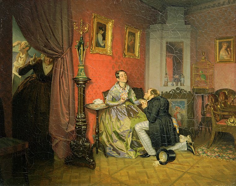 Павел Федотов. «Разборчивая невеста». 1847. Фото: Государственная Третьяковская галерея