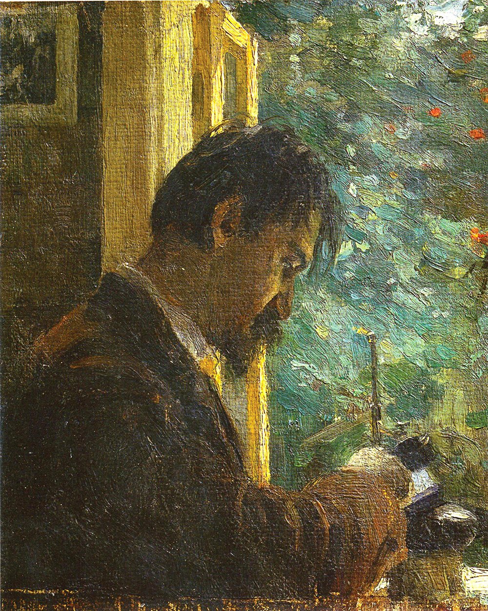 Алексей Явленский. «Гравер Василий Матэ за работой». 1892. Фото: Государственный Русский музей