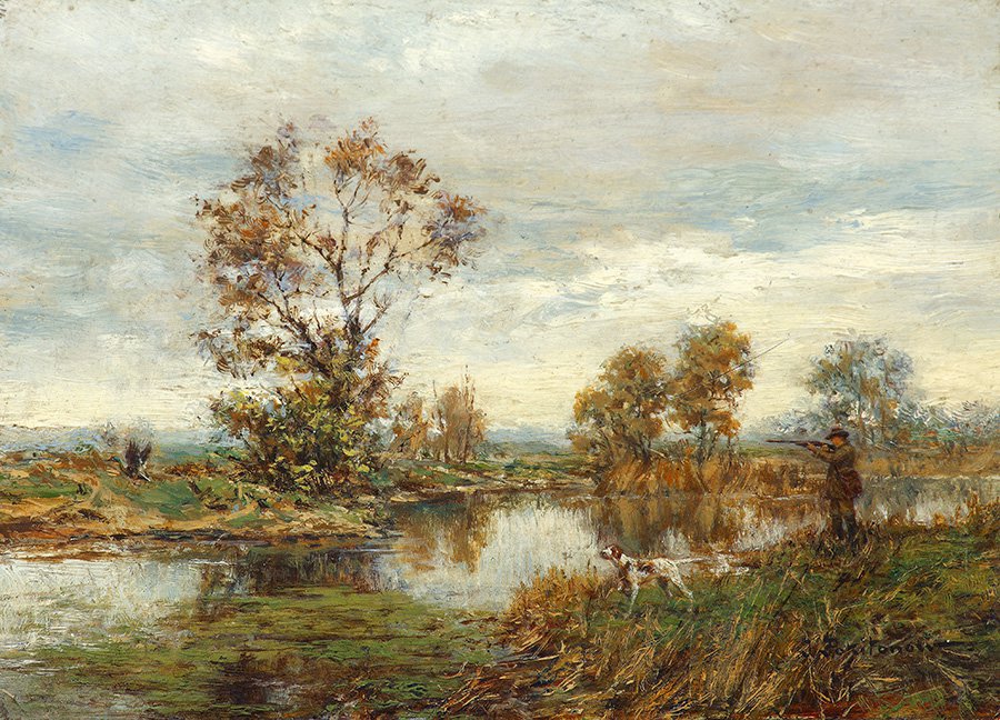 Иван Похитонов. «Охота на уток». 1880-1890-е гг. Собрание Алексея Жилина, Москва. Фото: Еврейский музей и центр толерантности